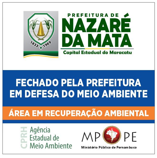 Prefeitura de Nazaré da Mata comunica ao TCE desativação do Lixão do Município